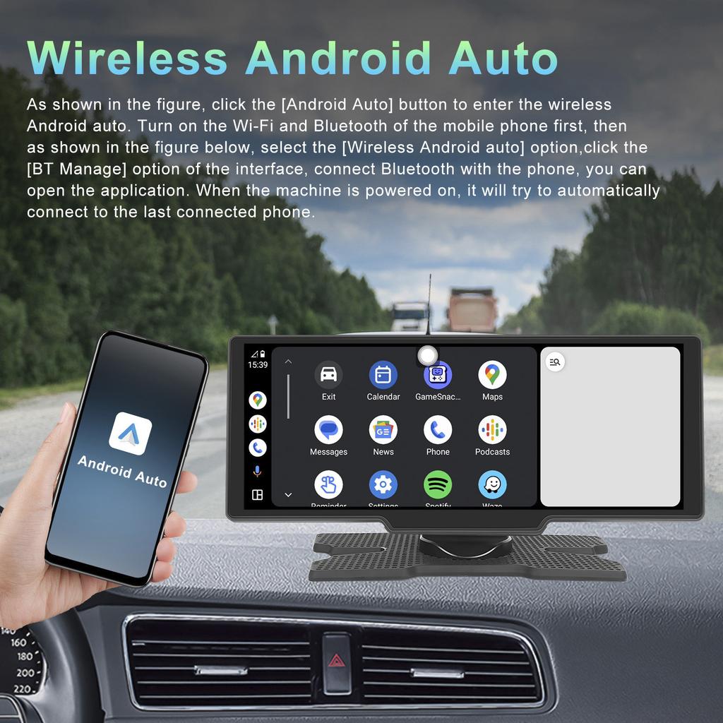 10.26inch HD Car Display Car Navigation System CarPlay all-in-one Machine Camera