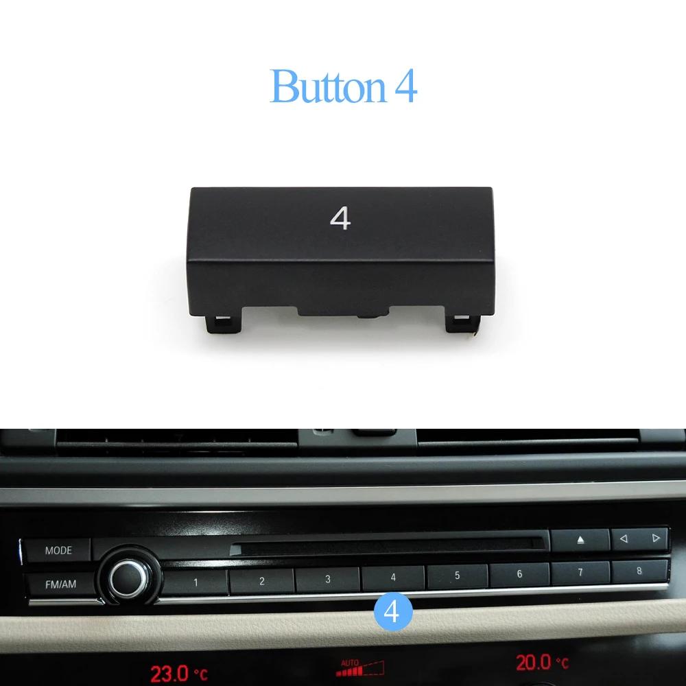 For BMW 5 5GT 6 7 Series F10 F11 F18 F07 F06 F12 F13 F01 F02 F04 Car Front Dashboard Console Radio CD Player MODE FM AM Button
