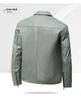 2025 Slim Fit Men's Leather Jacket - Youthful Trend, Autumn/Winter Korean Style, Handsome Plus Size Fashion Coat
