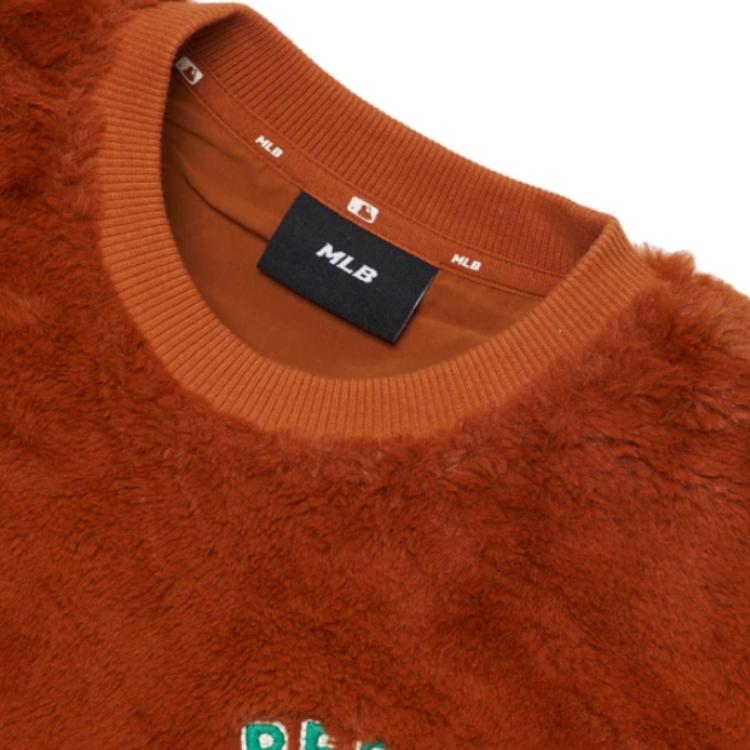 MLB Embroidered Frowning Bear Crewneck Sweatshirt Unisex Sweatshirt 3AMTE0126-43BRS