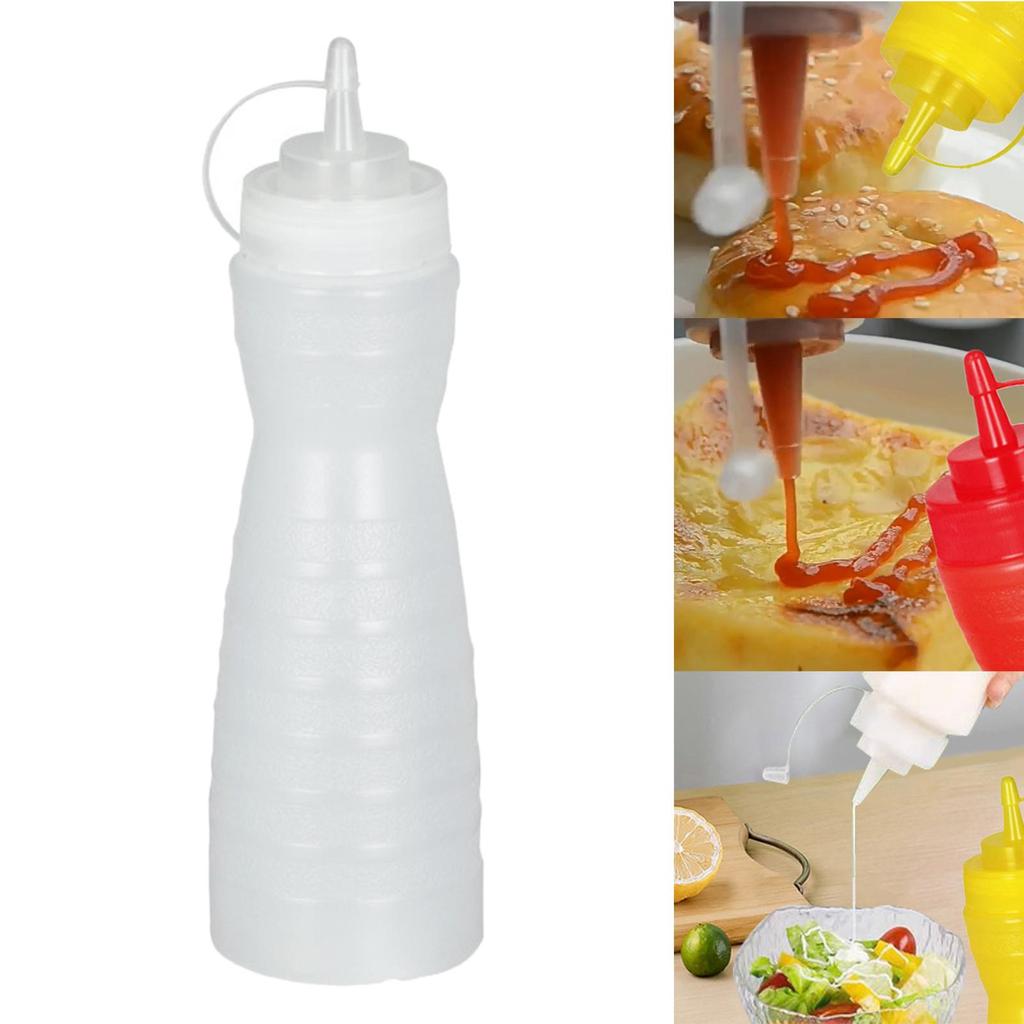 Ketchup Bottle Salad Bottles, 570ml Portable Multipurpose Sauce Container Condiment Bottles for
