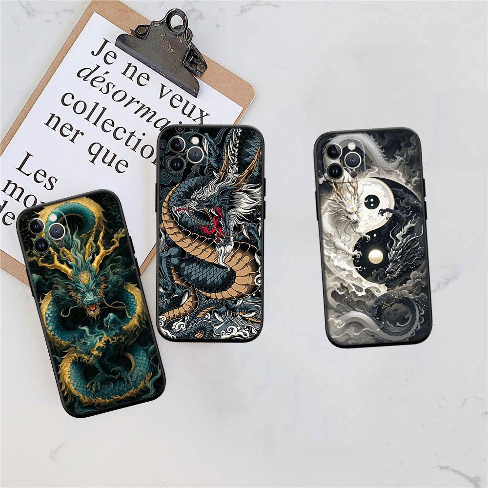 AQ28 Chinesischer Drache Weiche Hülle für Redmi Note 8 9 Pro Max 9S 9T 9C NFC 8T 8A S2 10A A4