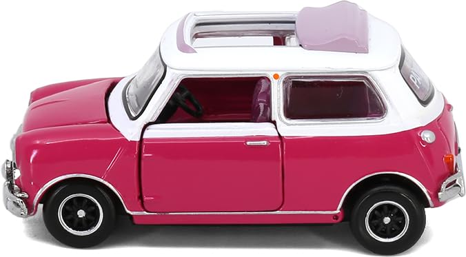 Tiny City Morris Mini Cooper Mk 1 Pantone Color 1/50 (Fuchsia Rose)
