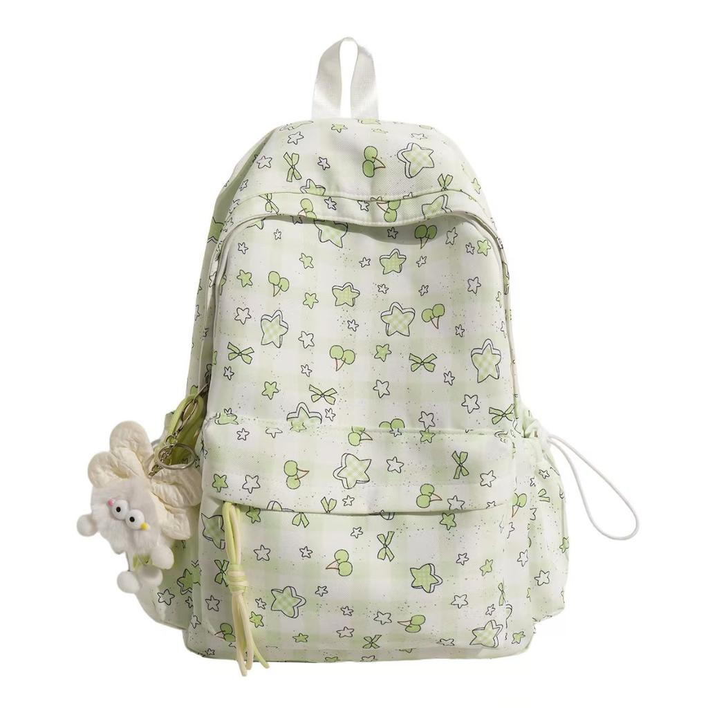 Schoolbag Wholesale Schoolbag Female Ins Wind Cute Girl Junior High School Student Literary Small Fresh Floral Backpack Backpack