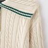 Kaslead New Arrival Women's Fashion Style Lapel Long Sleeves Knitwear Skirt 6771047 6771048