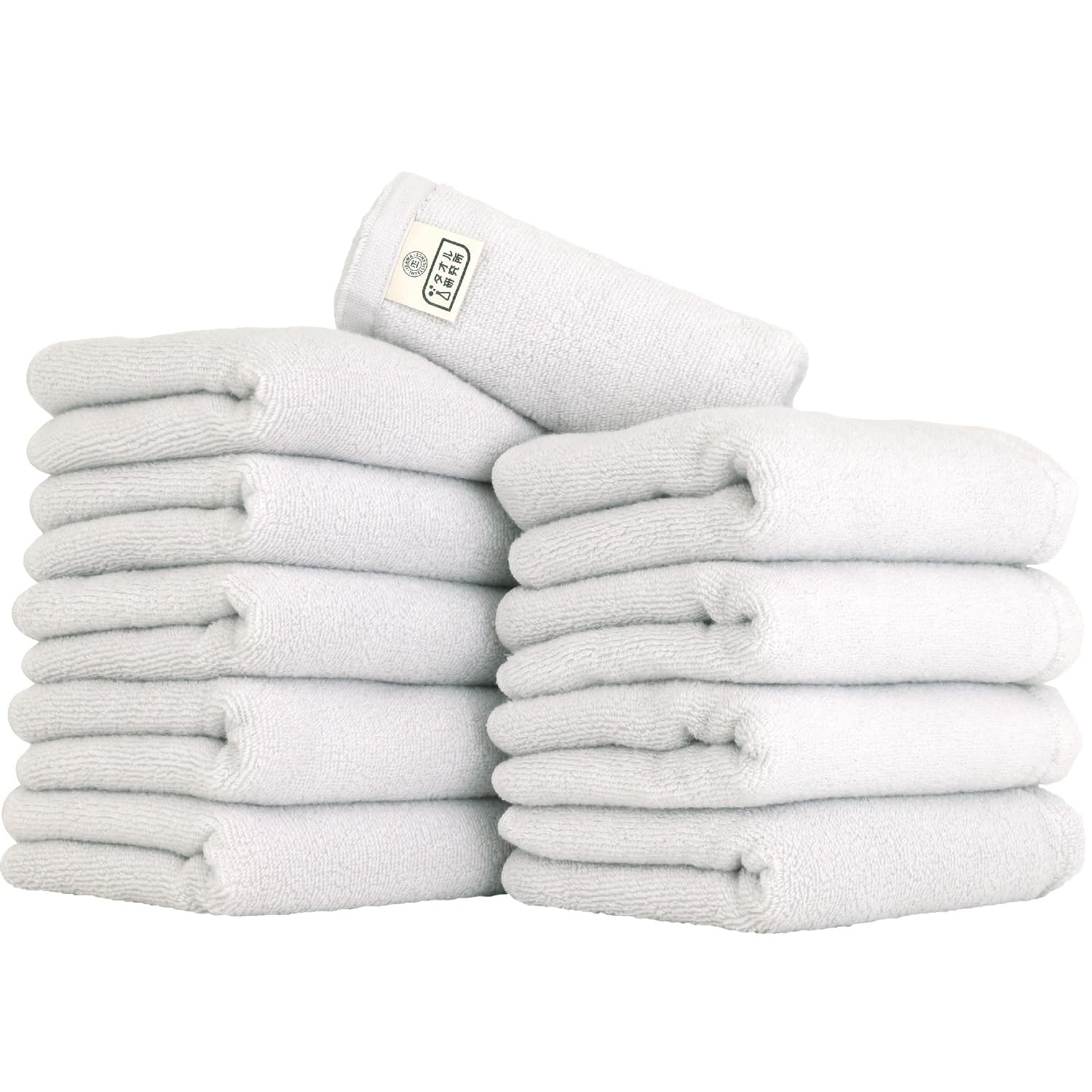 

Towel Laboratory Face Light Fast JapanTechnology [Air Softness] #027 Towels, Gray, 10-Pack, Fluffy, Soft, Medium-Weight, Volume, Lightweight, No-Twist