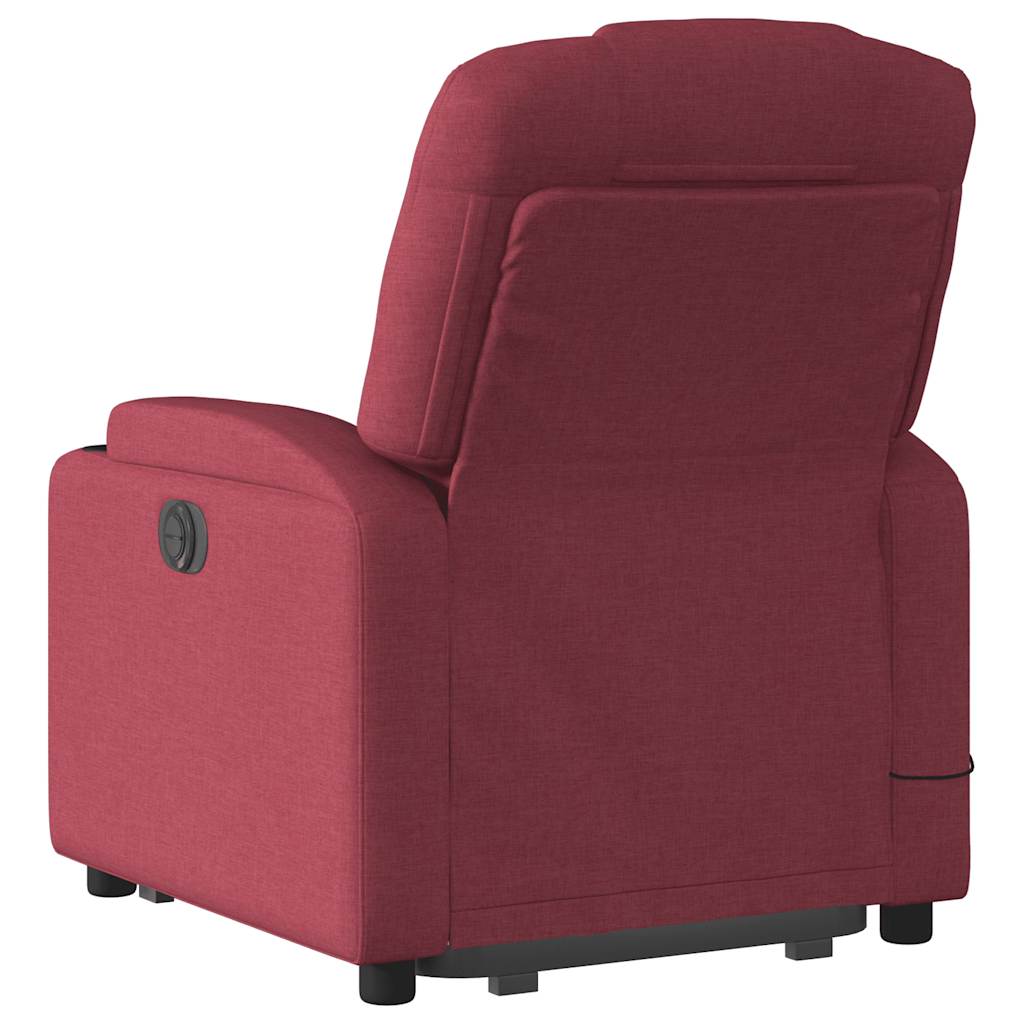 Vidaxl Lift-Up Massage Chair, Electric, Reclining, Red