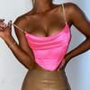 Sexy Women's  Suspender  Vest Rhinestone - Strapped Satin Crop Camisole: Chic & Sparkly, Multiple Colors Available