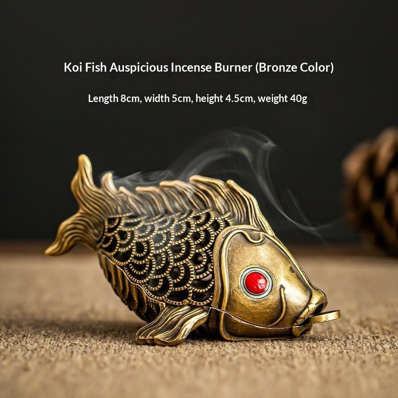 Retro Carved Alloy Hollow Incense Burner Stickless Powder Incense Holder Elegant Aromatherapy Decor for Entryway Living Room