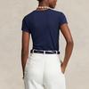 Polo Ralph Lauren SS23 Embroidered Solid Color Crew Neck Short Sleeve T-Shirt Women Tops Navy-Blue WMPOKNINCU20702-410