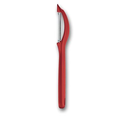 VICTORINOX Universal Sharp Vertical Ergonomic Handle for Easy Dishwasher Peeler, Peeler, Red, Grip, Safe, 7.6075.1