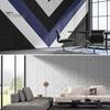 12Pcs Soundproof Wall Panel Self-Adhesive Sound Absorbing High Density Thick Acoustic Foam Panel Noise Reduction Wall Decoration Tile