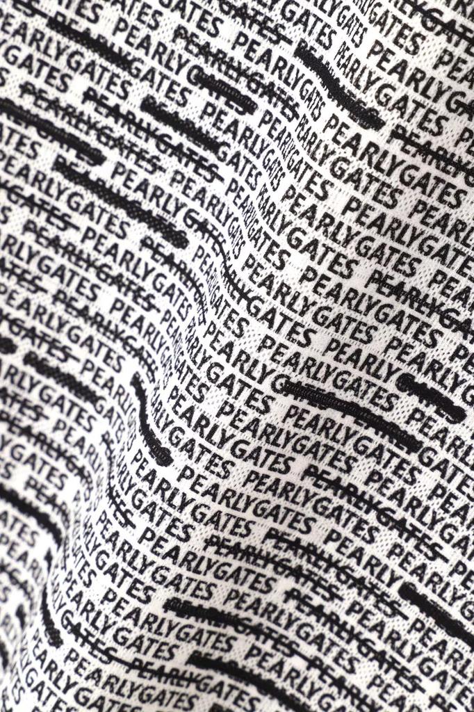 PEARLY GATES Women's Long Sleeve High Neck Shirt (Striped Anti-Logo) / Golf Undershirt / 055-4266800 031_White Anti-Logo Pattern Size 0 [S]