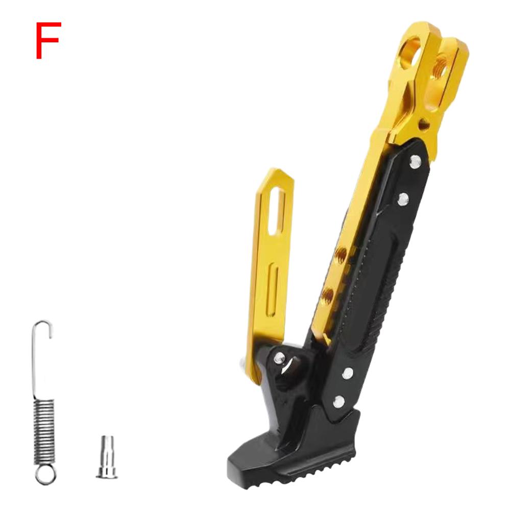 Adjustable Parking Tripod Foot Brace CNC Aluminum Alloy Construction For Motorcycle Off Road Vehicle And Bicycle Universal