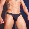 Sexy Men Lace High Elastic Briefs Sheer See Through Underwear Oil Glossy Shiny U Convex Pouch Underpants Male Lingeries Thong