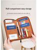RFID Anti-theft Passport Wallet: Large Capacity, Multifunctional Travel Organizer