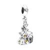  Charm Beads Silver Bracelet Necklace DIY Jewelry Women Gift Snake Dangle Beads