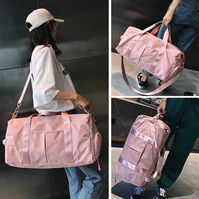 Outdoor Waterproo Sports Bags Men Women Training Travel Handbag Yoga Mat Bag with Shoes Compartment