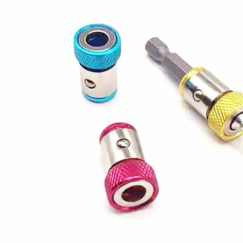 3pcs Magnetic Ring Cross Phillips Screwdriver Bit Holder 6.35mm 1/4 Universal Alloy Anti-corrosion Strong Magnetizer