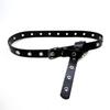Punk PU Belt Adjustable Waistband with Large Eyelets For Casual and Formal Outfit Waist Strap for Women Teens