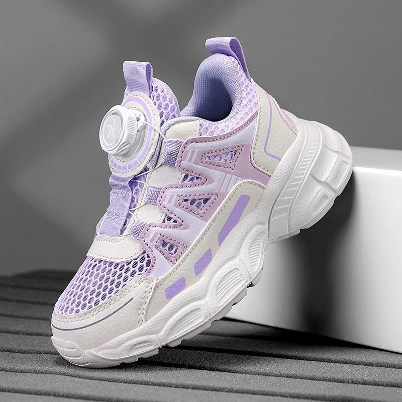 

Girls Sports Shoes Lightweight Leather Kids Sneakers Casual Pink Fashion Children Anti Slip Walking Running Shoes 39