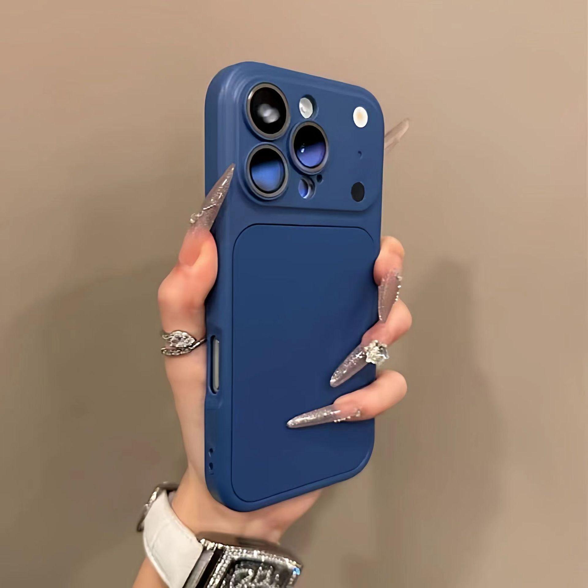 

iPhone 17 Pro Max Case: 2-in-1 Frosted, Drop-Proof Design, Compatible with Apple 15/16 13 Pro Max темно-синий
