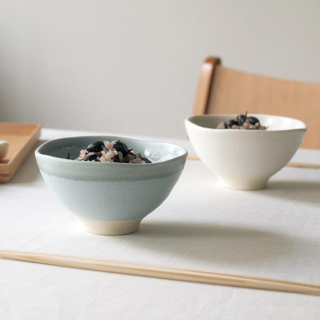 Aito aito Seisakusho Dinnerware Pair of Rice and Rice 12cm Includes Wooden Mino Dark Made in Product Number 113510 (Aito) Set, Bowls, Approx.