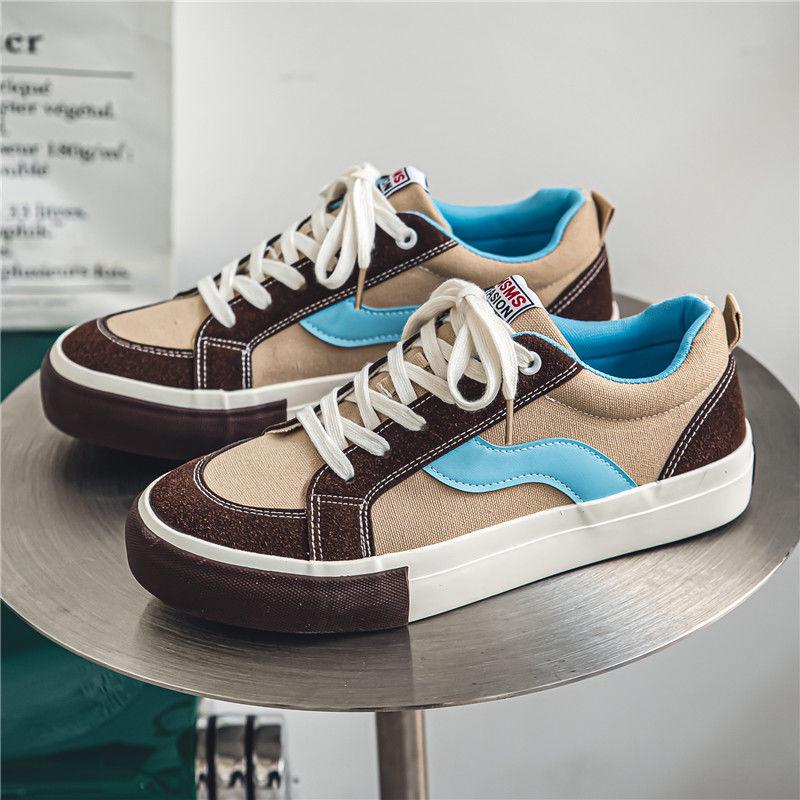 Black Canvas Men's Versatile Casual Shoes, Autumn 2025 Trend – Ideal for Spring and Fall