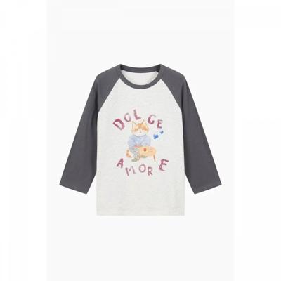 CaT PrinTing Raglan T shirT baTs08611mg