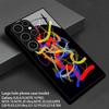 Colorful Doodle Pattern 2D Phone Case for Samsung S26 S25 S24 S23 S22 S21 S20 A56 A55 A36 Tempered Glass Protective Cover