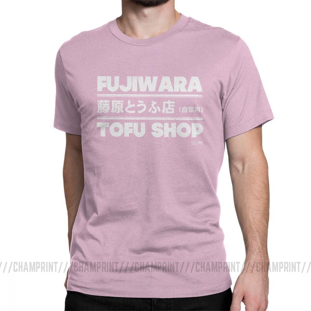 Anime Initial D Tees Fashion Fujiwara Takumi Fujiwara Tofu Shop T Shirt Men S Cotton Vintage