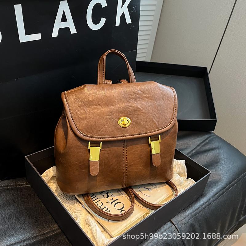Сумка через плечо Рюкзак в стиле колледж женский осенний новый высококлассный с ретро-чувством портативный маленький рюкзак