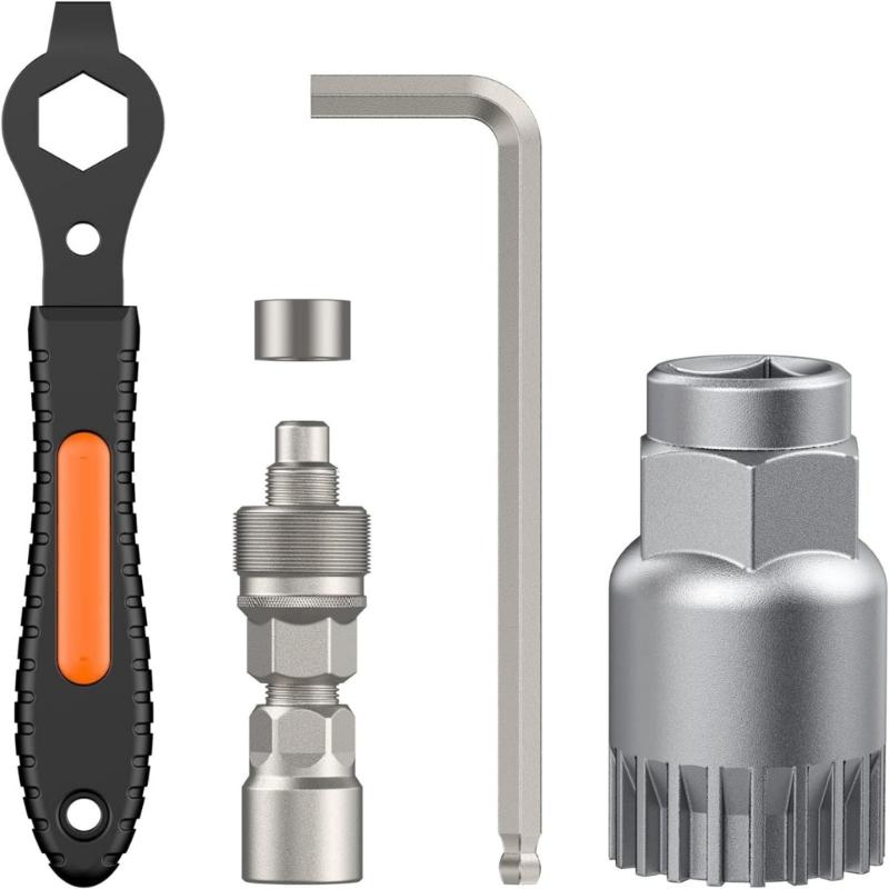 Bicycles Crank Puller Set Ergonomic Nonslip Handle Bicycles Crank Extractor Bike Crank Removal Tool for Easy Operate 1