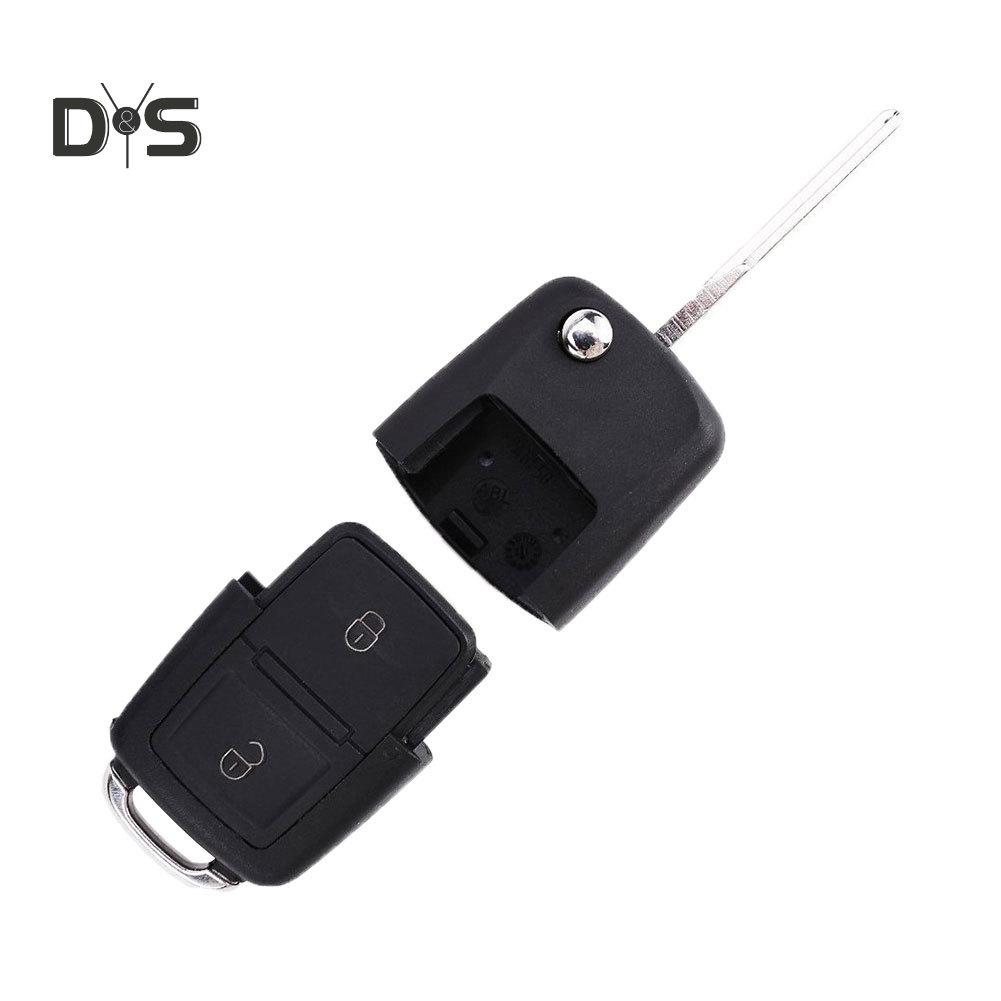 החלפת נרתיק מפתח לרכב מתקפל מרחוק של DYS Auto Shop עבור בורה גולף פאסאט