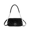 New High-End Fashion Retro Baguette Underarm Bag Lock Flap Bag Commuting Versatile Single Shoulder Crossbody Bag for Women