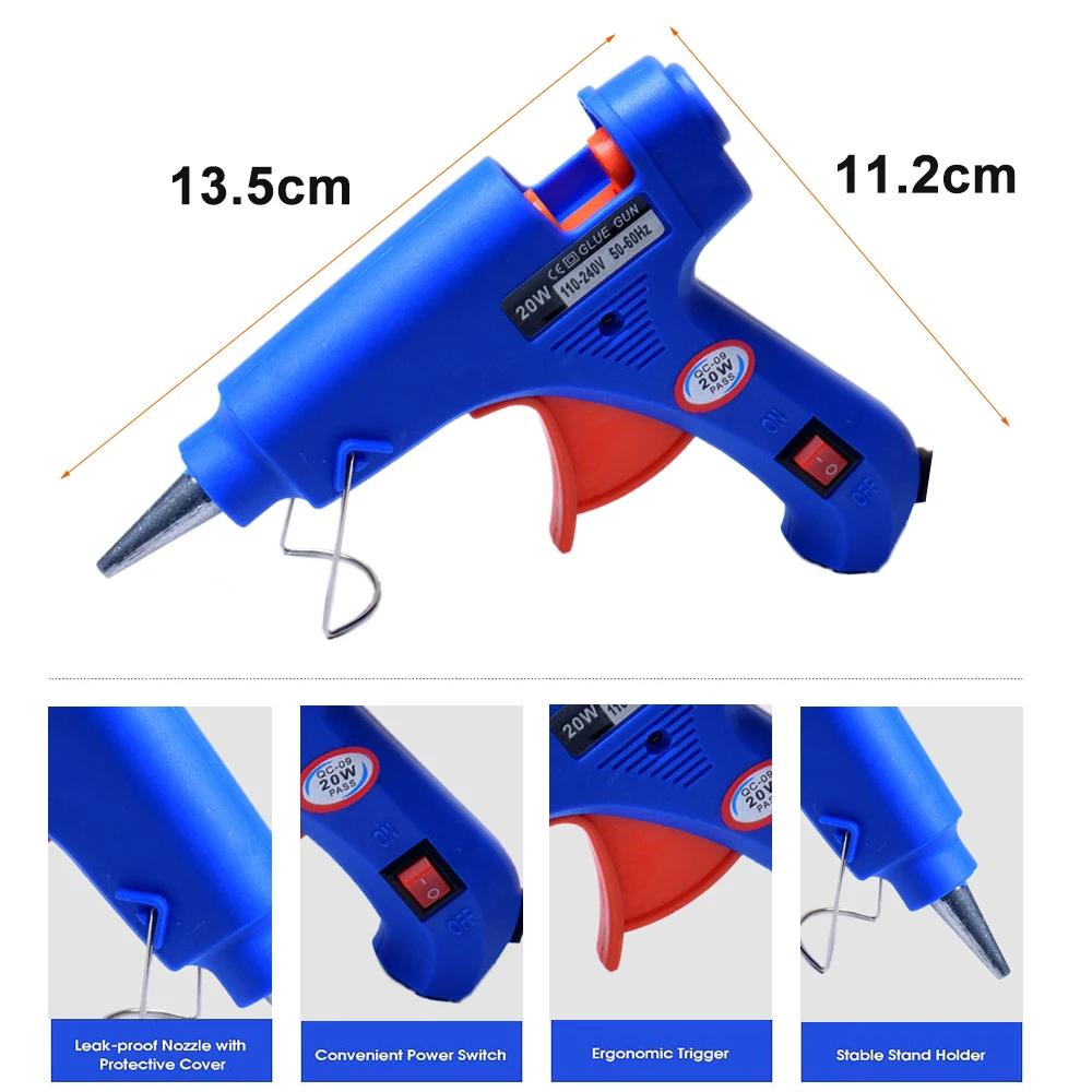 Hot Sell DIZAINLIFE 20W EU Hot Melt Glue Gun 7mm Glue Sticks DIY Mini Electric Heat Temperature Repair Tool Industrial Thermo