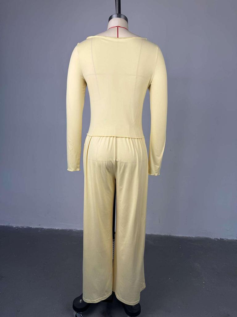 European & American Women's 2025 Summer Casual Long Cardigan & High-waisted Trousers Set.