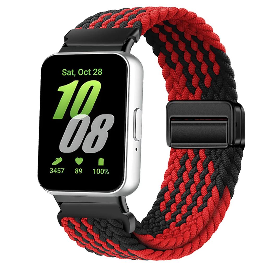 Magnetic Sport for Samsung Galaxy Fit 3 Watch Braided Strap Watchband for Samsung Galaxy Fit 3 Band Accessories Replacement
