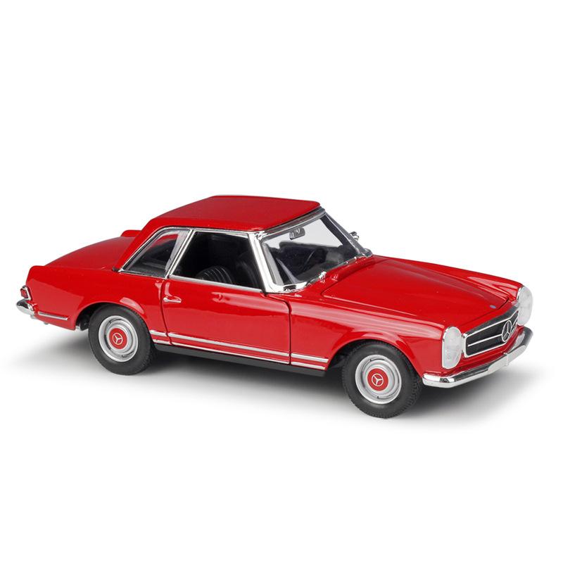 Welly 1/24 Mercedes-Benz 230SL Alloy Sports Car Model Diecast Metal Classic Retro Old Car Vehicle Model Simulation Kids Toy Gift