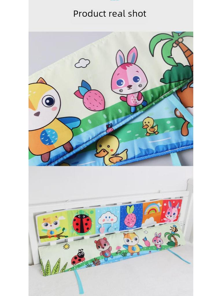 Aipinqi Double-Sided Rabbit Visual Stimulation Bed Cloth Book for Early Education
