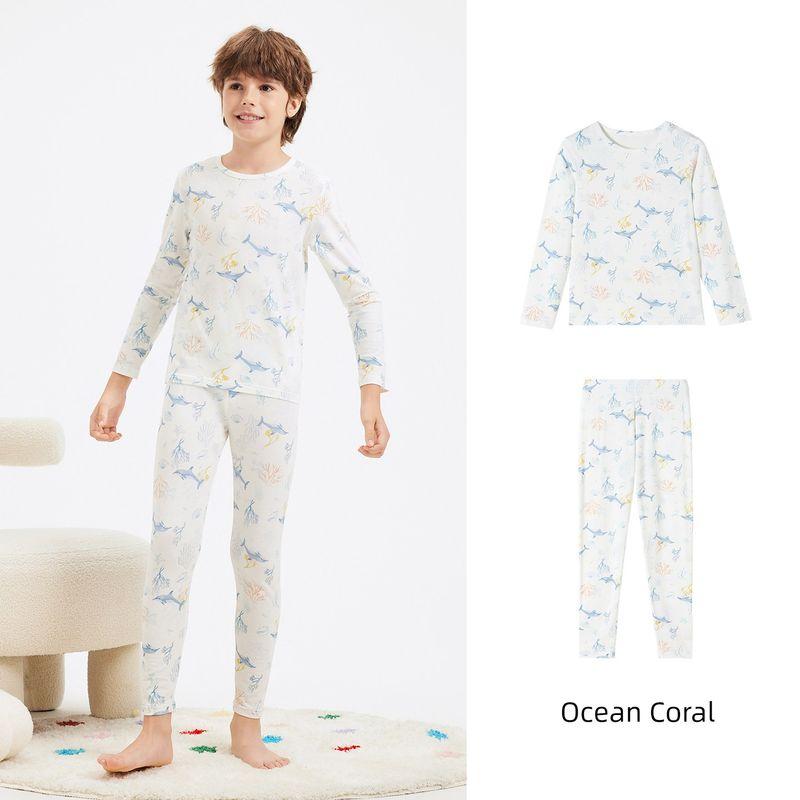 Navigare Italian Small Sailboat Children s Clothing Boys Home Wear Long-Sleeved Long-Pants Pajamas Set 2026 New Model Blue Ocean 120