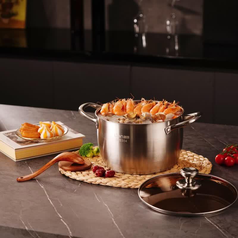 LIAN 304 Stainless Steel Large Capacity Soup Pot