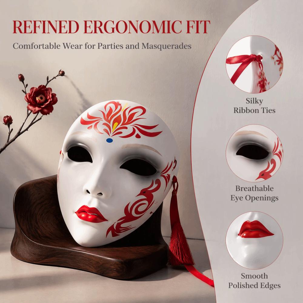 Intricate Design Anime Mask Full Face Masquerade Mask Beautiful Beauty Mask  Ancient Party Games