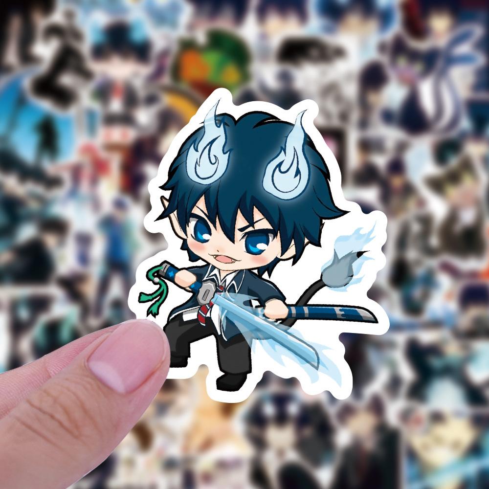 10 30 50pcs Blue Exorcist Anime Cartoon Graffiti Sticker Manga Kids Toys Christmas Gift Phone Diy Laptop Decal Stickers
