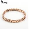Stainless Steel Bracelet Titanium Steel Fashion Women's Room Gold Micro Inlaid Diamond Magnet Bracelet Trendy Electroplating Handmade