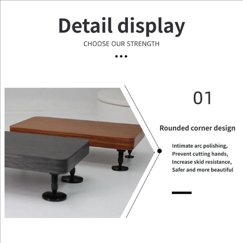 Holz- und Metall-Lautsprecherablage zur Verbesserung der Stabilität und Klangoptimierung, Reduzierung von Resonanzen, Verbesserung der Klarheit