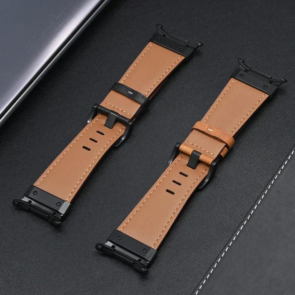 Läderarmband för Samsung Galaxy Watch Ultra 2025 2024 hästlärsrem för SAMSUNG GALAXY ULTRA 47MM klockarmband