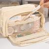 Large-capacity Pencil Bag Multi-purpose Desk Organizer Storage Pouch Stationery Pen Case  Student