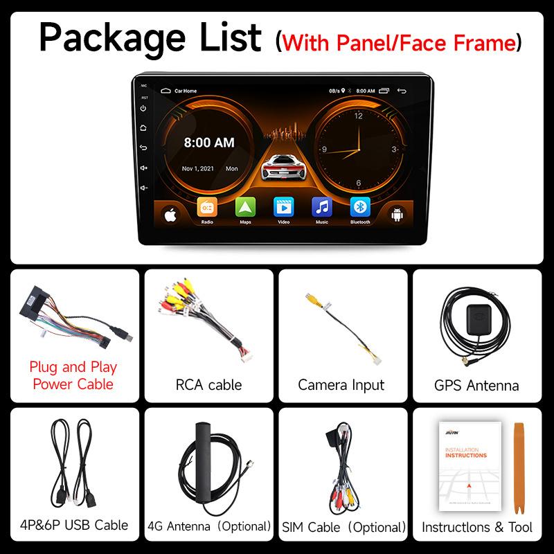 JIUYIN Car Radio For Citroen Berlingo B9 Peugeot Partner 2008 - 2019  Wireless CarPlay Android Auto Car Intelligent Systems 2din