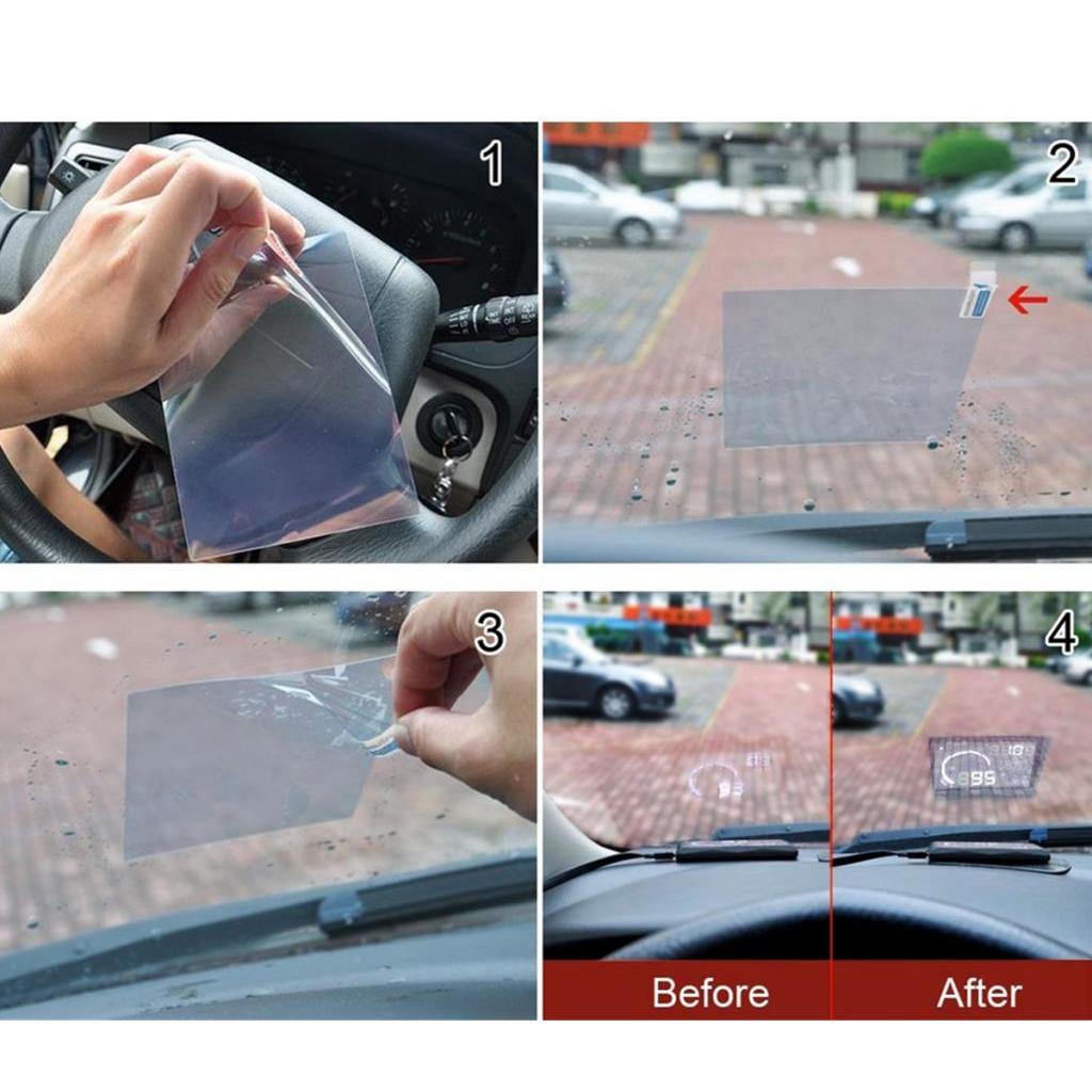 Folia odblaskowa HD Head Up Display Pyłoszczelna Odporna na odciski palców Ekran ochronny do samochodowego projektora HUD